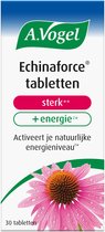 Doosje A.Vogel Echinaceaforte tabletten sterk + energie, met een bloem van de zonnehoed.