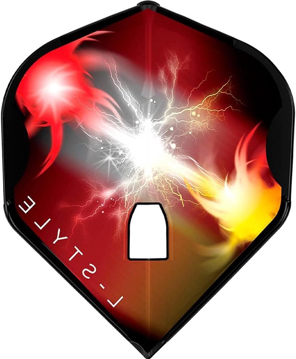 Dart Flights - Champagne Flights - Dart Spel Verbeteren - Officiële Spelerflights - Standaard L1 - Zwart Fusion