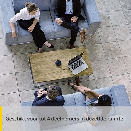 Draagbare Speakerphone met USB en Bluetooth voor Conferentiegesprekken - HD Voice & UC Gecertificeerd van Jabra — afbeelding 5