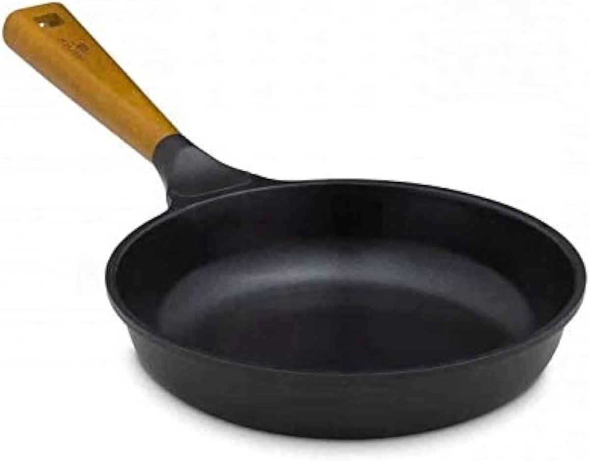 Koekenpan Keramisch - Bakpan Inductie - Gezond Bakken - Duurzame Coating - 20 cm - Zwart