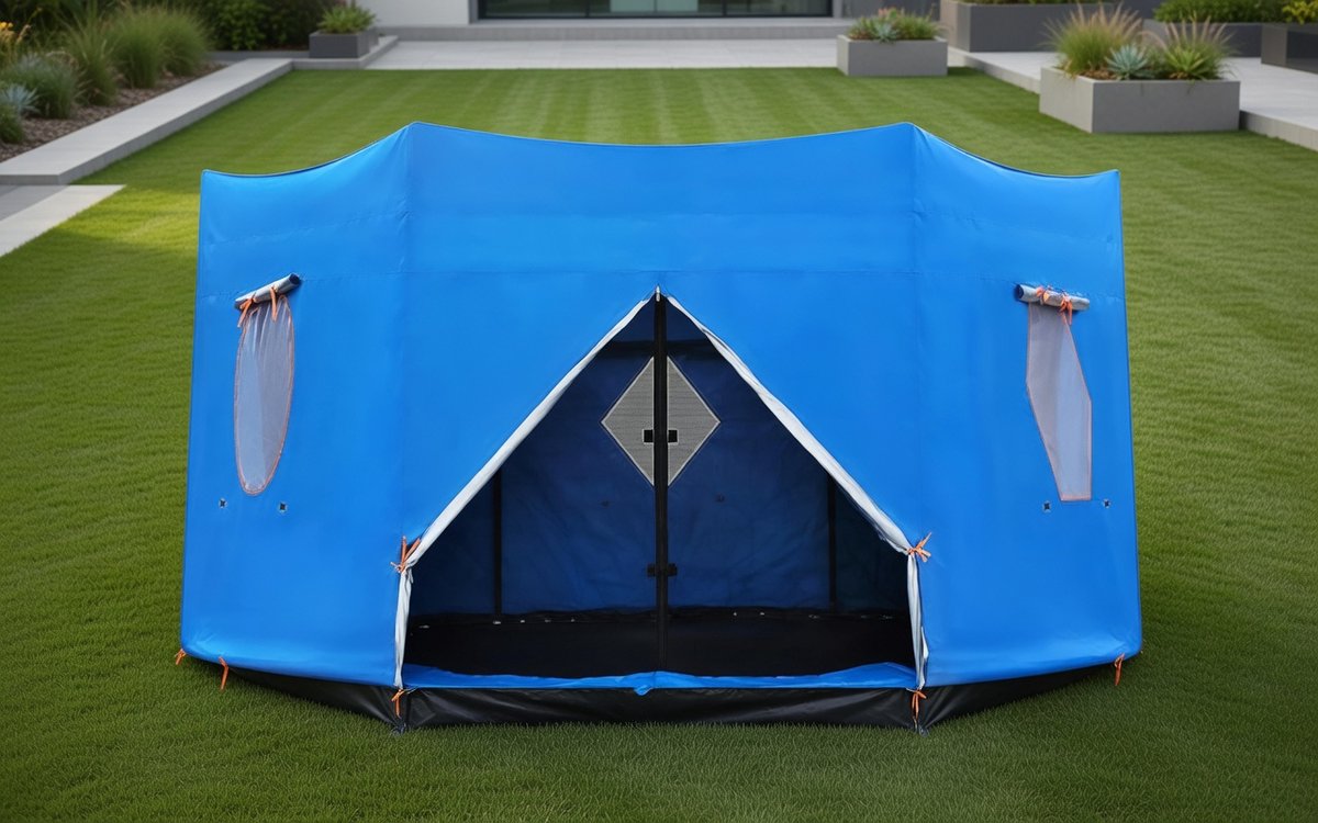 Trampoline Zonnescherm & Tentluifel – UV-Bescherming, Waterdicht & Duurzaam – Outdoor Schaduw voor Trampolines, Camping, Tuin en Familievriendelijk Spelene MedahoMeStore