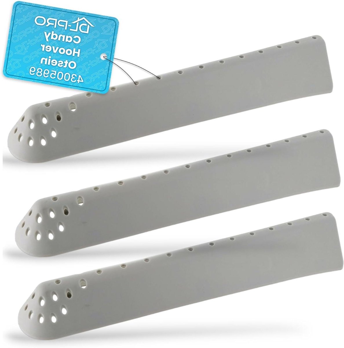 Trommelribben Wasmachine - Meeneemribben Wasautomaat - Wastrommel Reparatie - 3 Stuks Set - Standaard Maat - Wit