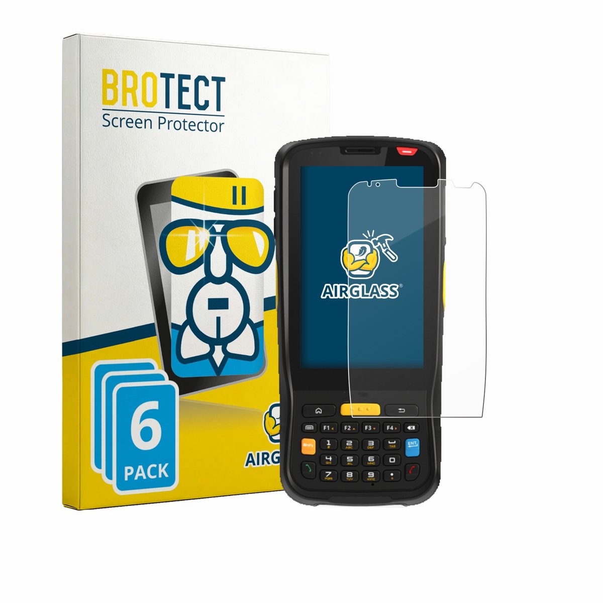 Screenprotector 6 Stuks voor Newland MT65 Beluga V Beschermglas transparant