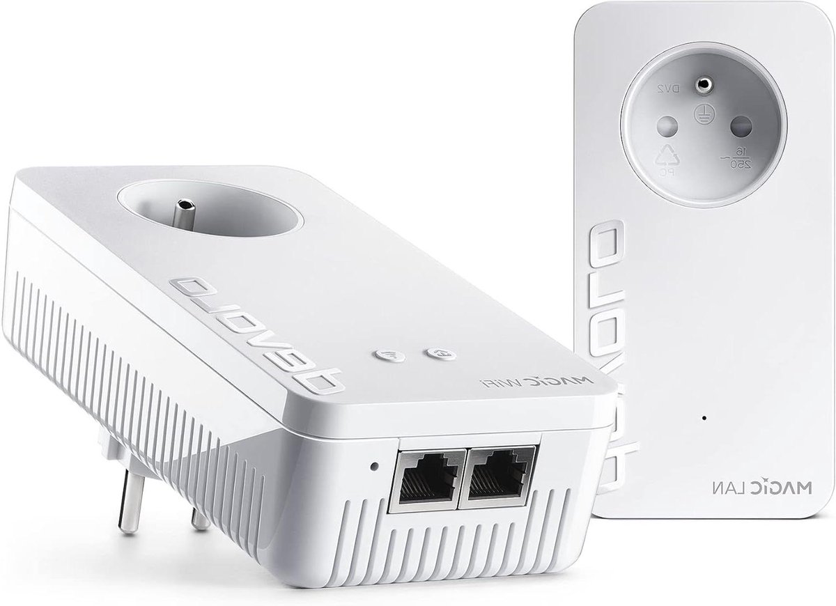 Powerline WiFi Kit - Internet Versterker - Stabiliteit Internet - 1200 Mbit/s Snelheid - 2 stuks - Wit