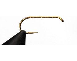 Tigofly 50 stks/partij Bronzen Kleur Vliegenbinder Haak Standaard Droge Vliegen Vliegen Vissen Prikkelhaken Maat 6# 8# 10# 12# 14# 16# 18#