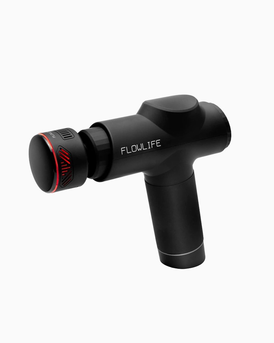 Flowlife Flowgun Heat – Massage Gun met Warmte & Koude Therapie – Professioneel – Massage Apparaat – Massage Pistool – 5 Snelheden – 10mm Slagdiepte – Spierherstel Apparaat met 5 Opzetstukken