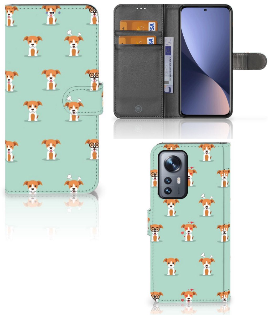 Xiaomi 12 Pro Telefoonhoesje met Pasjes Pups