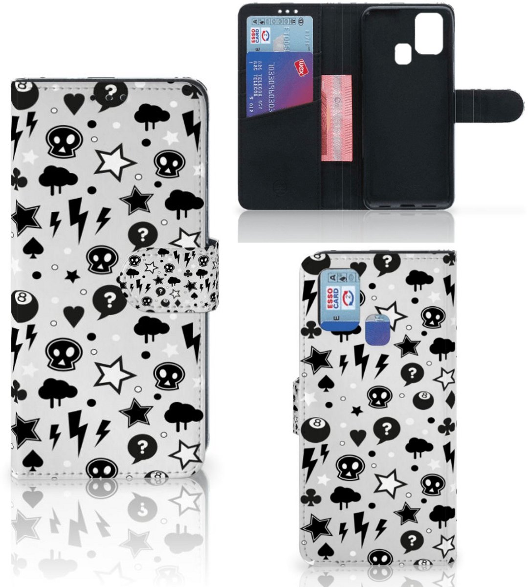 Telefoonhoesje met Naam Samsung Galaxy M31 Silver Punk