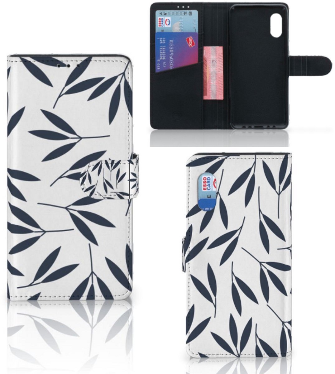 Samsung Xcover Pro Hoesje Leaves Blue
