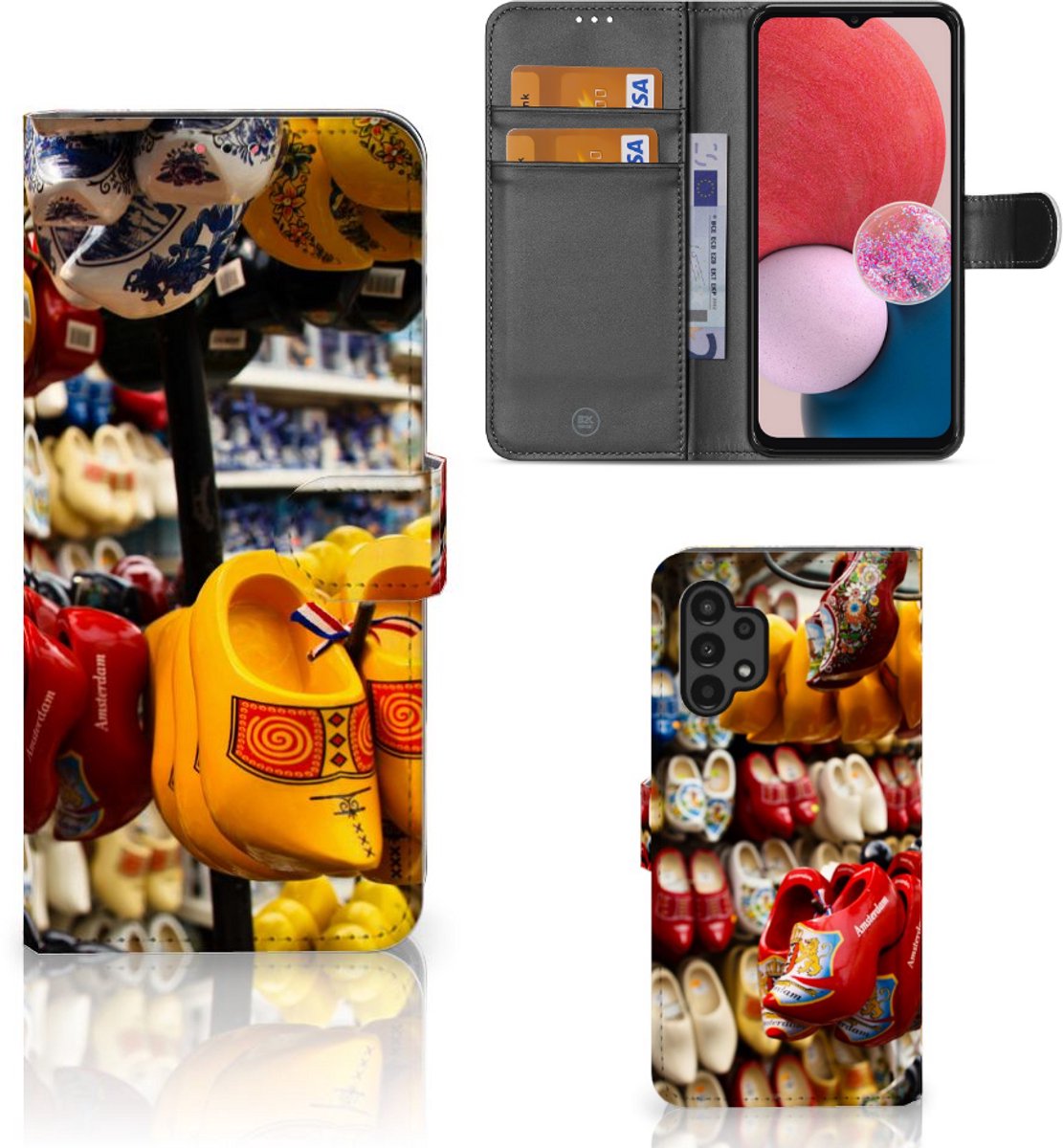 Book Case voor Samsung Galaxy A13 (4G) Flip Cover Klompen