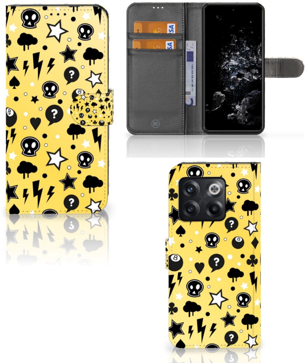 Telefoonhoesje met Naam OnePlus 10T Punk Geel