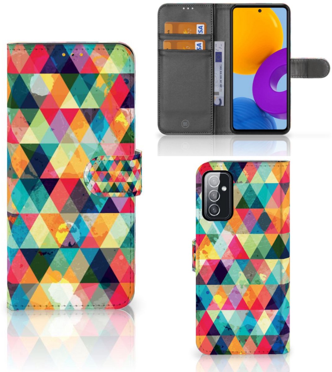 Samsung Galaxy M52 Telefoon Hoesje Geruit