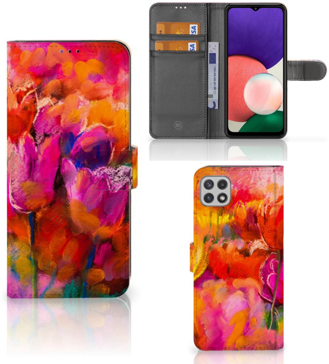 Hoesje Samsung Galaxy A22 5G Tulips