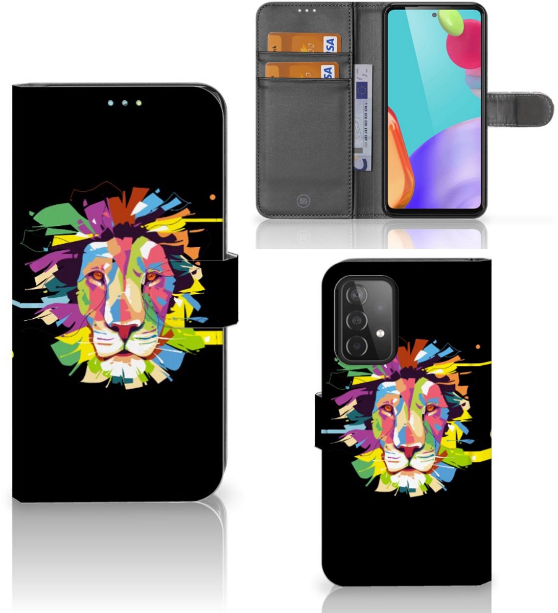 Samsung Galaxy A52 Leuk Hoesje Lion Color