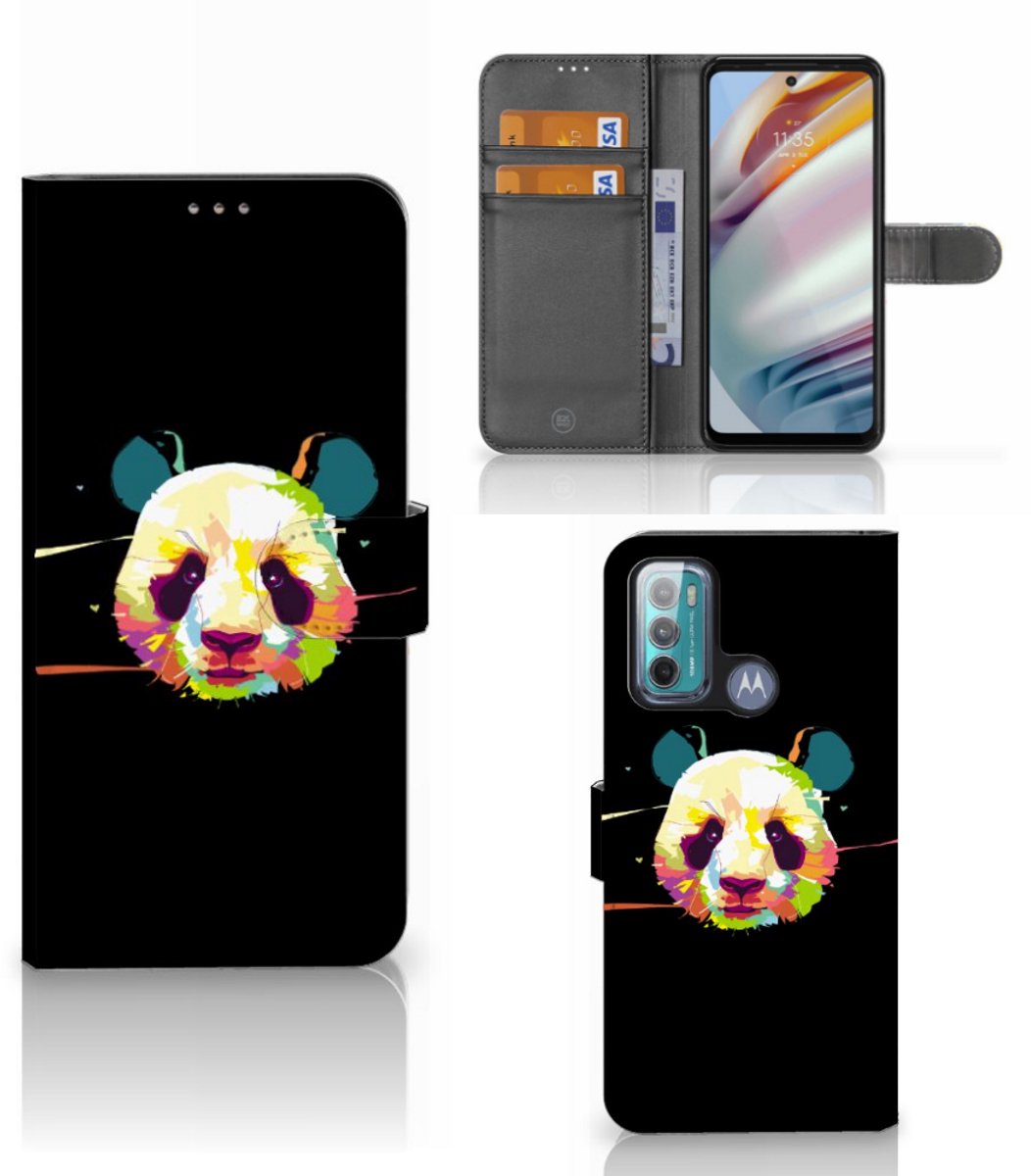 Motorola Moto G60 Leuk Hoesje Panda Color
