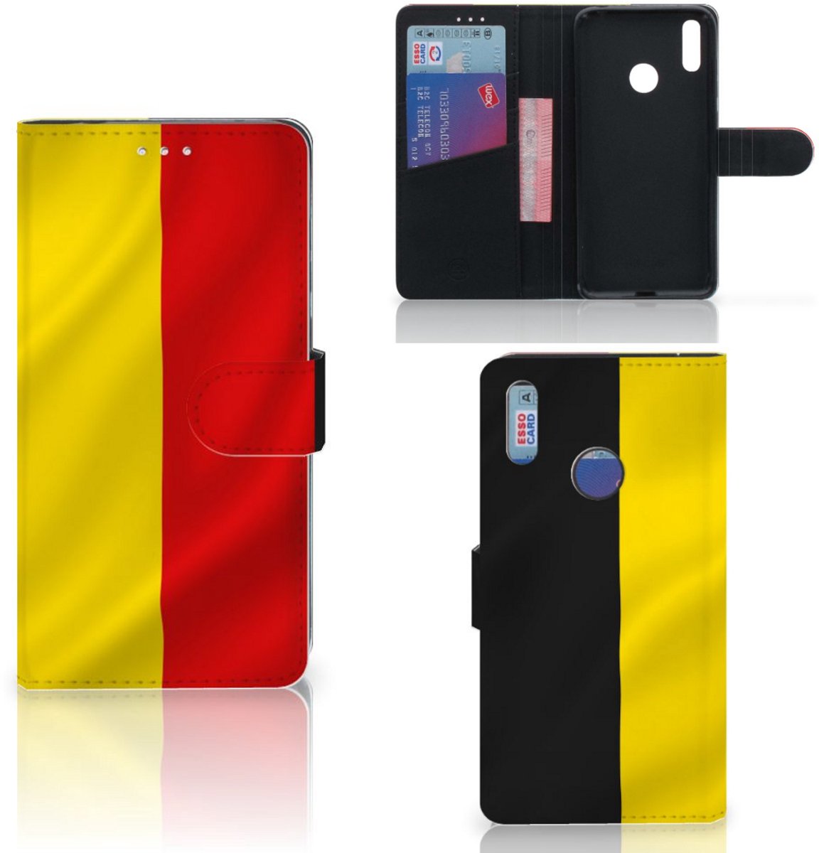 Huawei Y7 (2019) Bookstyle Case Belgische Vlag