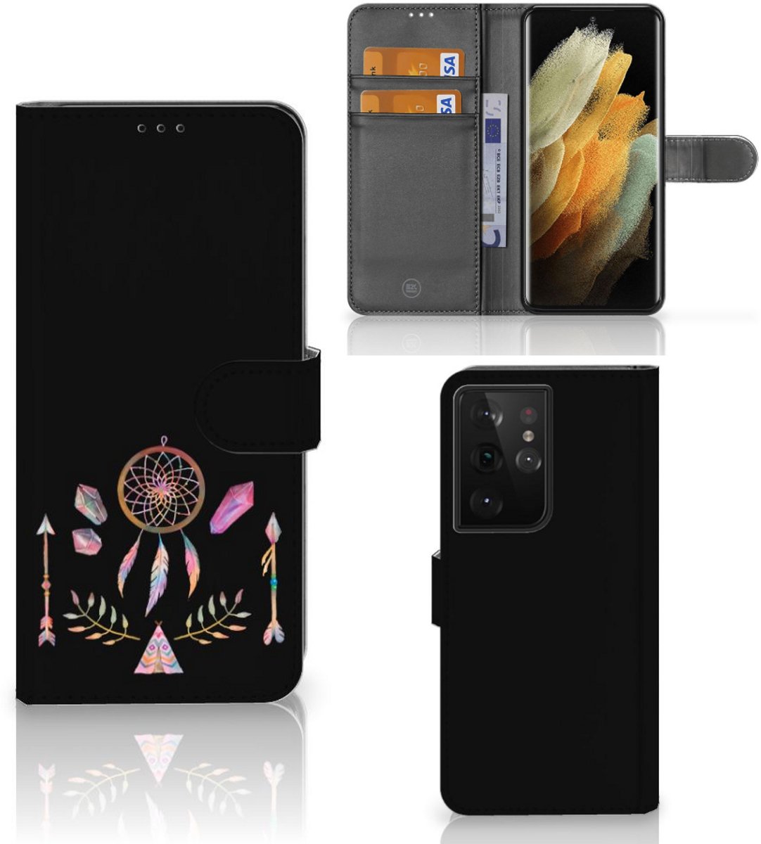 Samsung Galaxy S21 Ultra Leuk Hoesje Boho Dreamcatcher