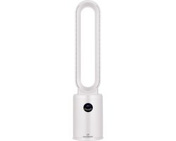 Fullcomfort - A-Flow Bladeless Fan Silence - Bladloze ventilator - 24 windstanden - Zelfdraaiend - Timer - Afstandsbediening - Anion luchtreiniger - Wit