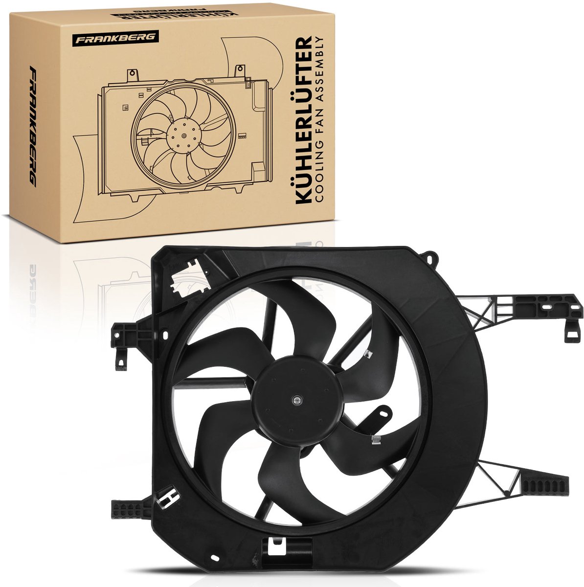 Frankberg 1x Motorkoeler Enkelvoudige ventilator