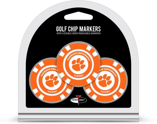 Golfbal Markers - Pokerchip Markers - Golfen - Dubbelzijdig Emaille - 3 Stuks - Multi Team Kleur — afbeelding 4
