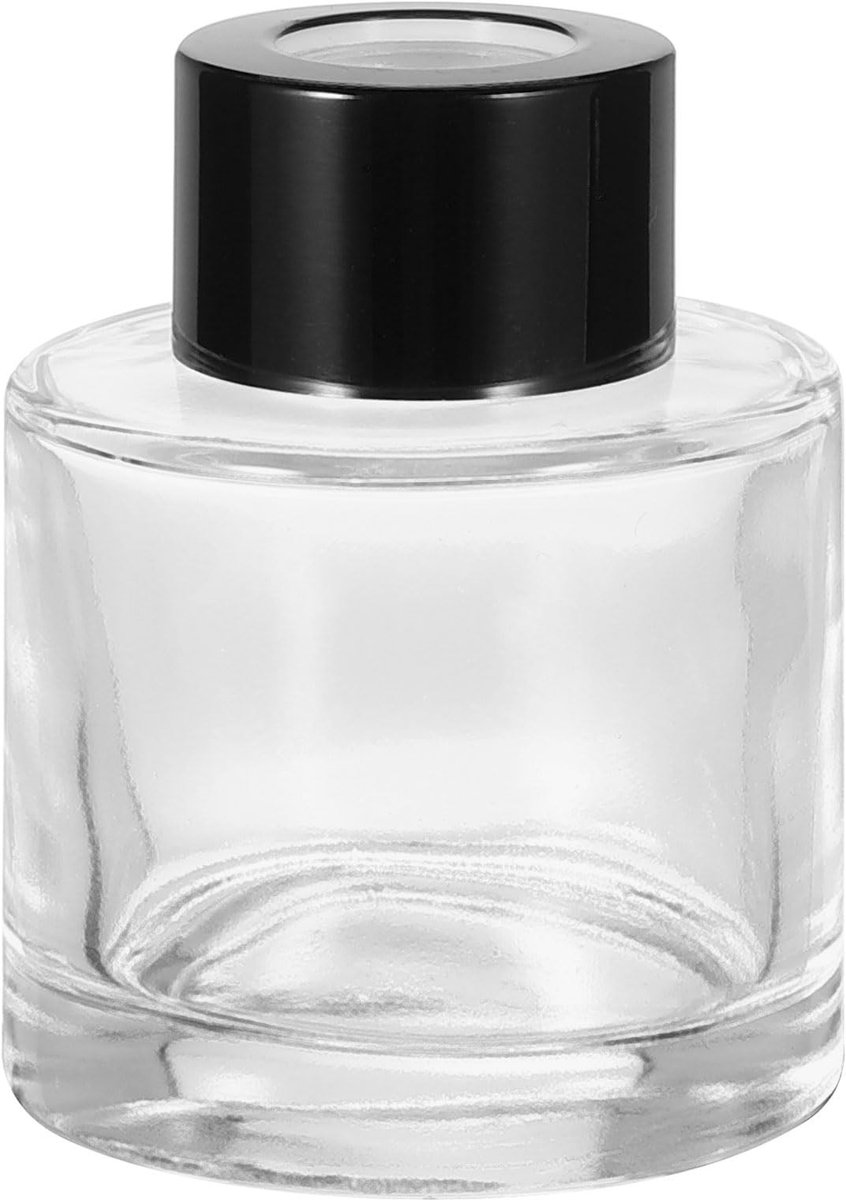 Cosensi - Diffuser Fles - Glazen Geurverspreider - Herbruikbaar - 50ml - Aroma Container - Voor Thuis en Badkamer - Transparant