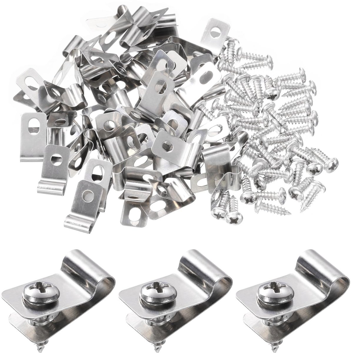 Cosensi - Fence Clamps - Duurzaam en weerbestendig - Inclusief schroeven - Geschikt voor houten, metalen en vinyl hekken
