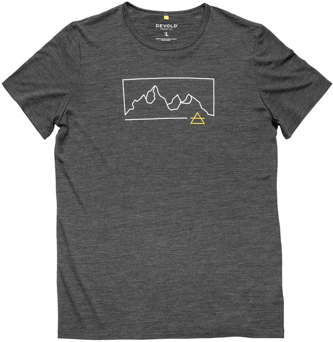Devold Of Norway Active Outline T-shirt Met Korte Mouwen 2XL Man Antraciet
