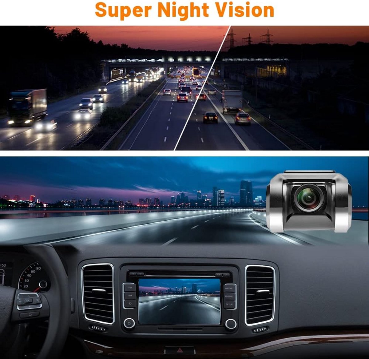 Dashcam Auto – Auto Camera – Dashcam - Autorit opname – foto 3