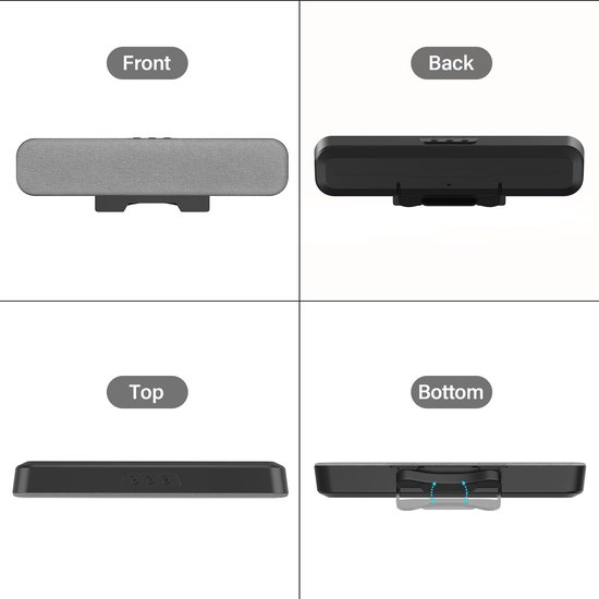 Mini Soundbar - TV Soundbar - Bluetooth Soundbar - Audio set van Merkloos — afbeelding 4