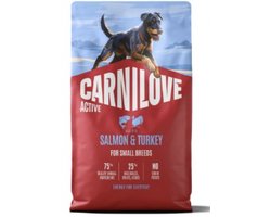 Carnilove Active Dog Dry Made with Salmon & Turkey for Adult Small Breeds 4 kg