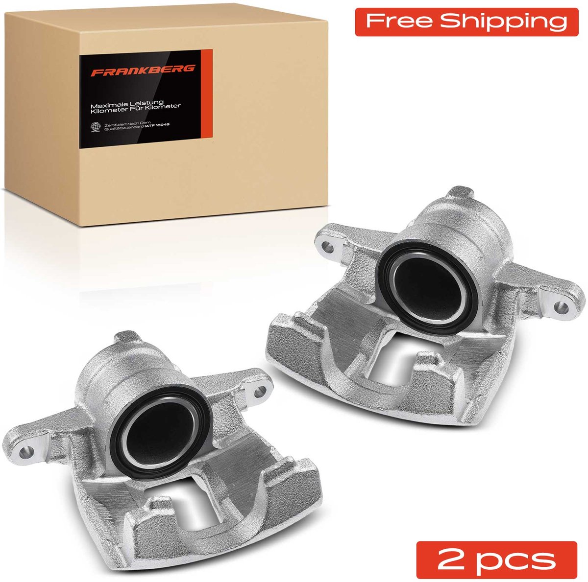 Frankberg 2x Remklauw Voor voor Fiat 500 312 Panda 169 Ford KA RU8