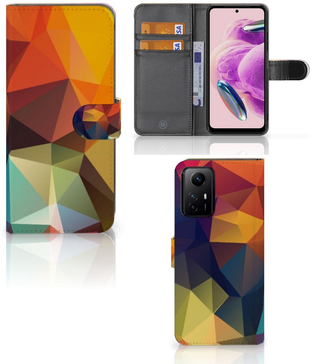 Xiaomi Redmi Note 12S Book Case Polygon Color