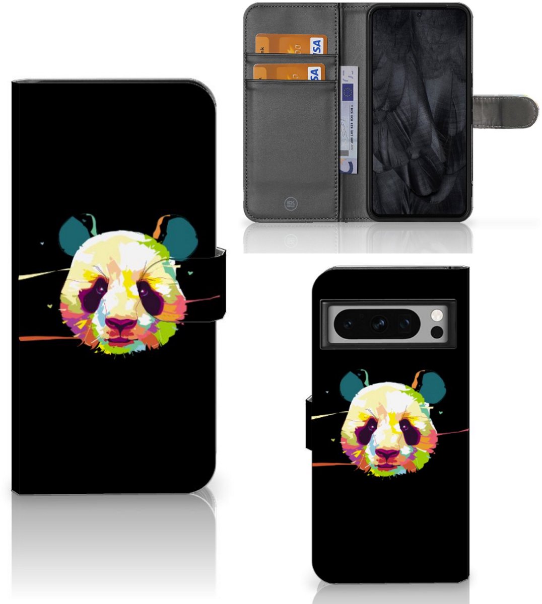 Google Pixel 8 Pro Leuk Hoesje Panda Color