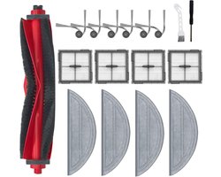 17-delige Accessoireset voor Stofzuiger Compatibel met Roborock Q10 S5+ - Hoofdborstel, Filters, Dweilen & Zijborstels