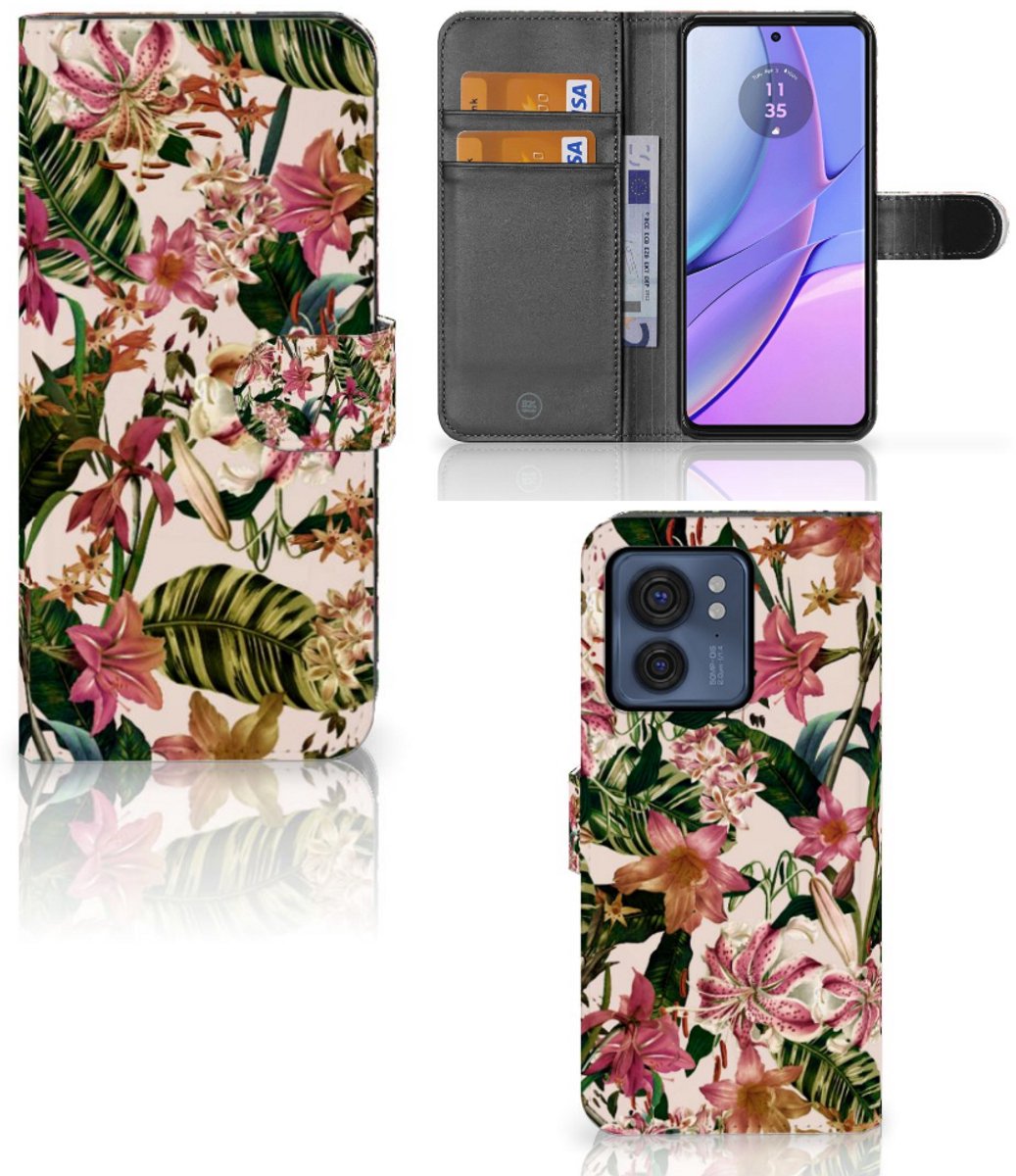 Motorola Edge 40 Hoesje Flowers
