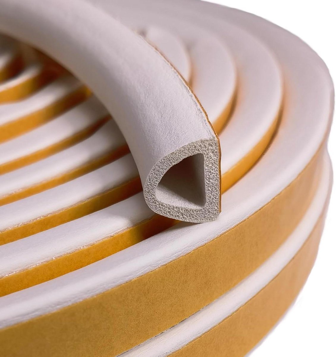 Weerstriptape - Tochtstopper Deur Raam - Tocht Weren - Zelfklevend Schuimrubber - 20 Meter - Wit