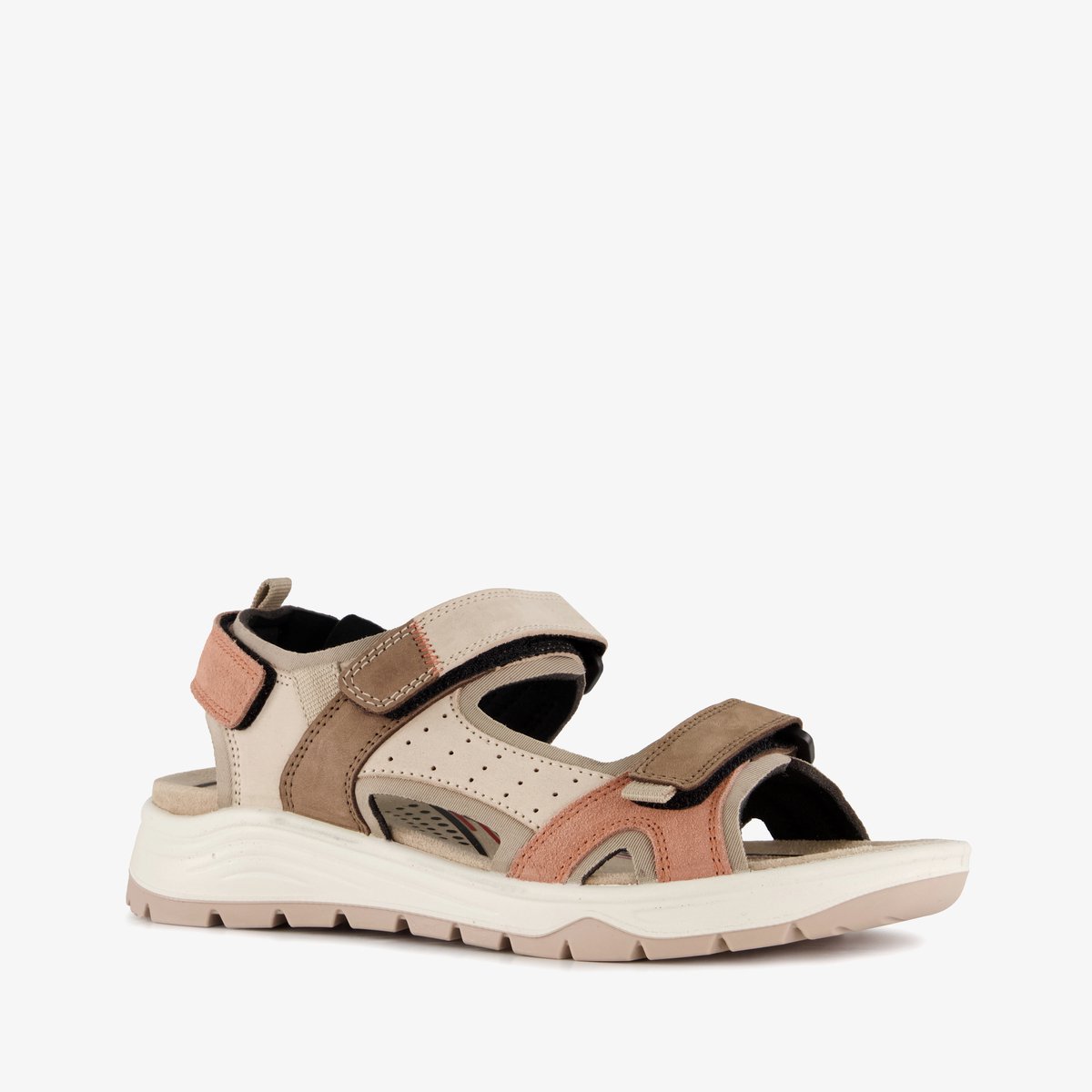 Hush Puppies leren dames sandalen – Uitneembare zool Beige