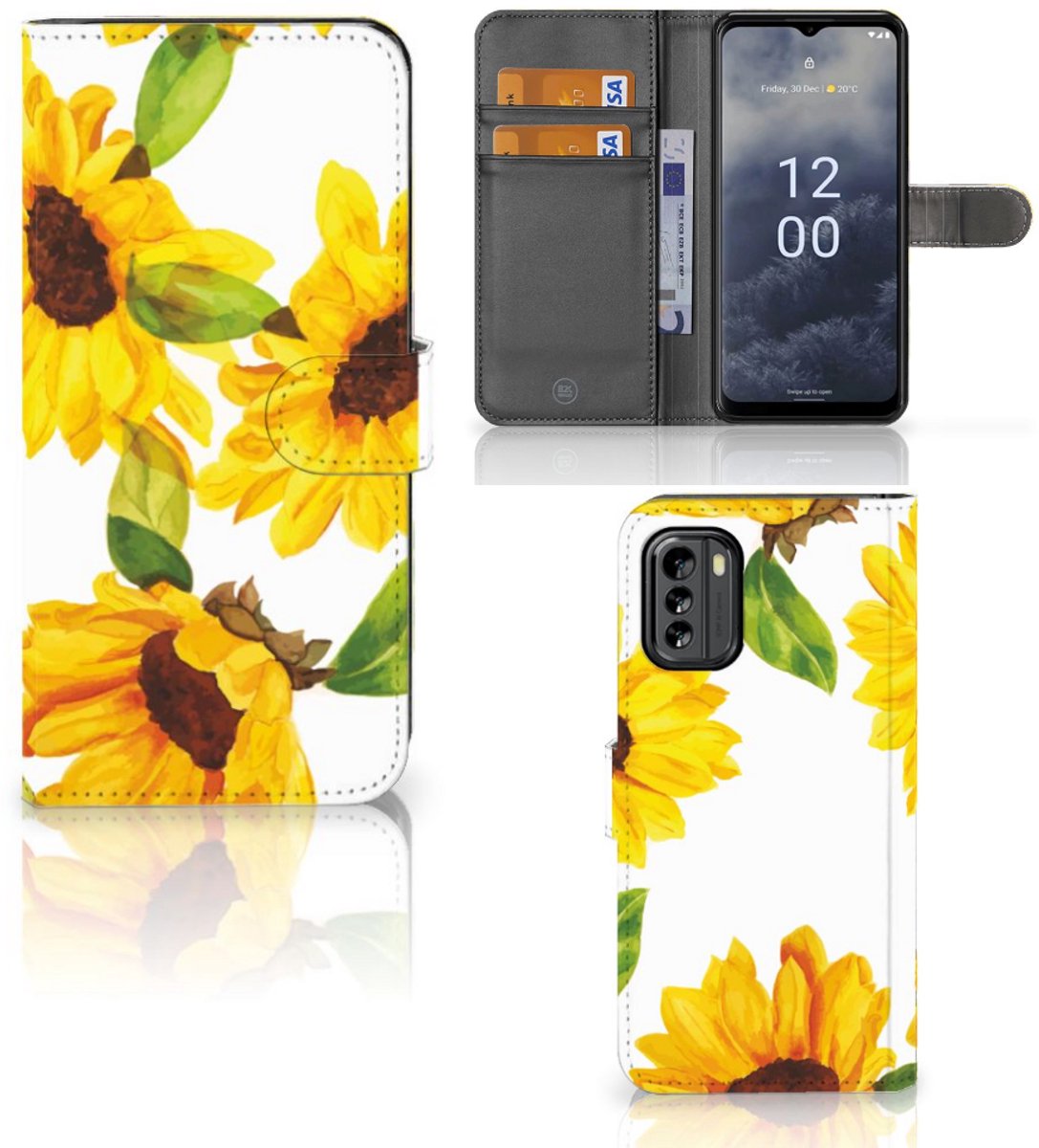 Hoesje voor Nokia G60 Zonnebloemen