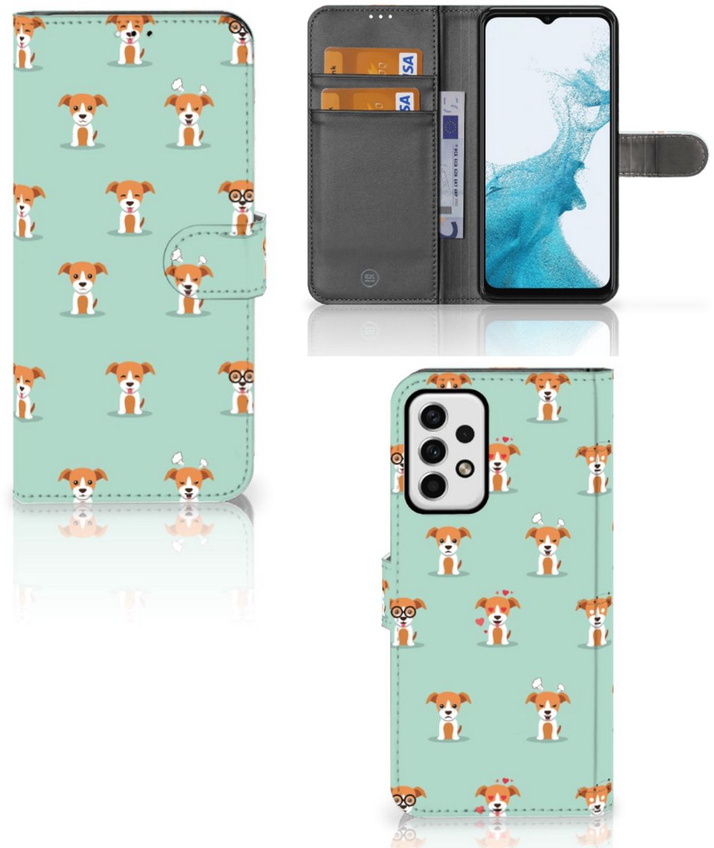 Samsung Galaxy A23 Telefoonhoesje met Pasjes Pups