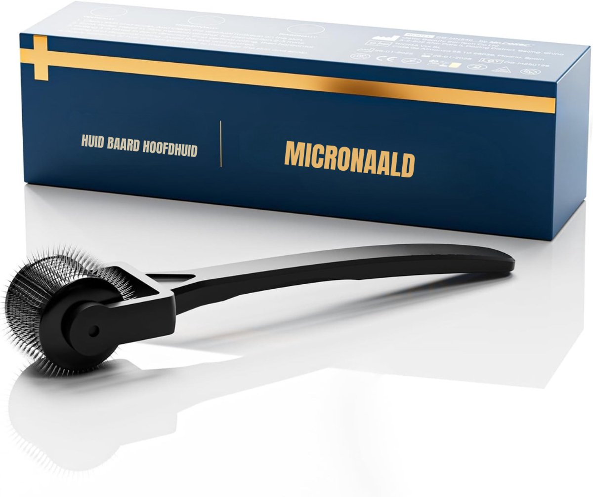 Quvo® Dermaroller Haargroei - Dermaroller - Zwart - 15cm x 3cm x 3cm