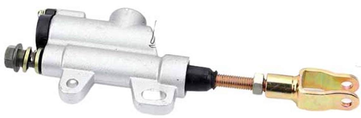 SnelShoppen - 10mm Banjo Bout Zilver Achter Hydraulische Hoofdcylinder Geschikt voor PIT Dirt Bike ATV - 210-230mm L x 10mm D