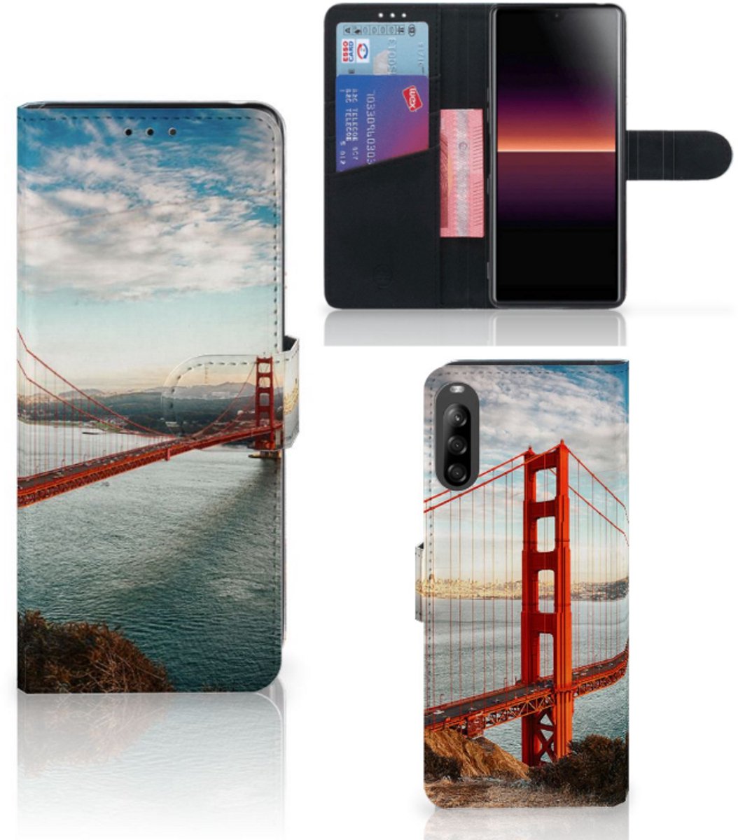 Sony Xperia L4 Flip Cover Golden Gate Bridge