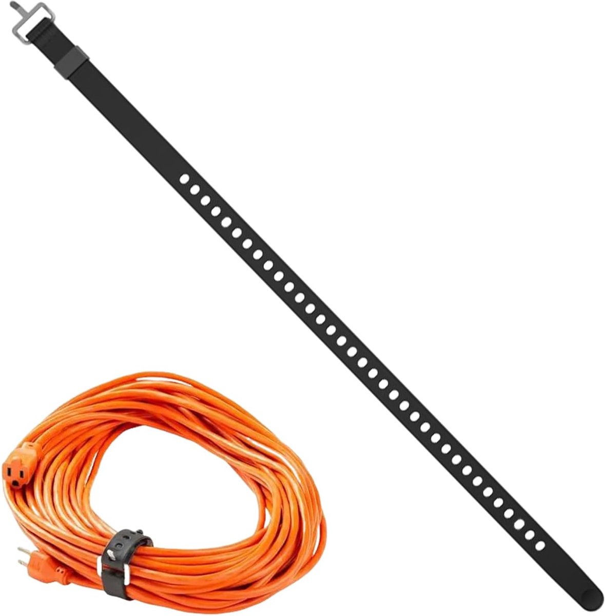 Nylon Spanband - Sjorbanden Snelspanner - Bagage Beveiligen - Zelfremmend Mechanisme - 30 50 70 cm - Zwart