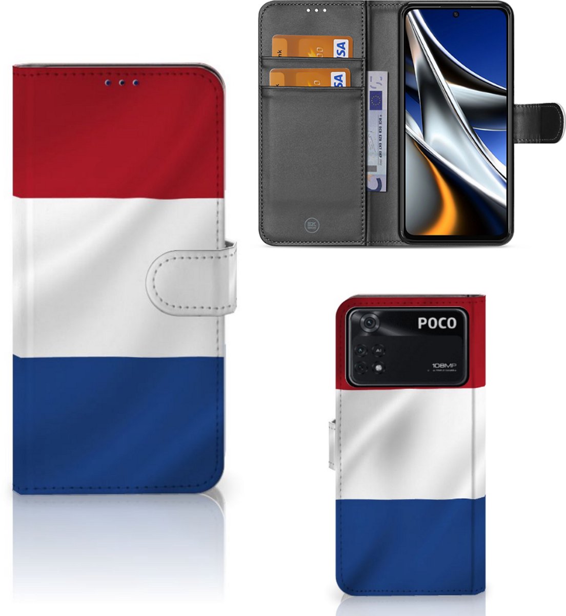 Xiaomi Poco X4 Pro 5G Bookstyle Case Nederlandse Vlag
