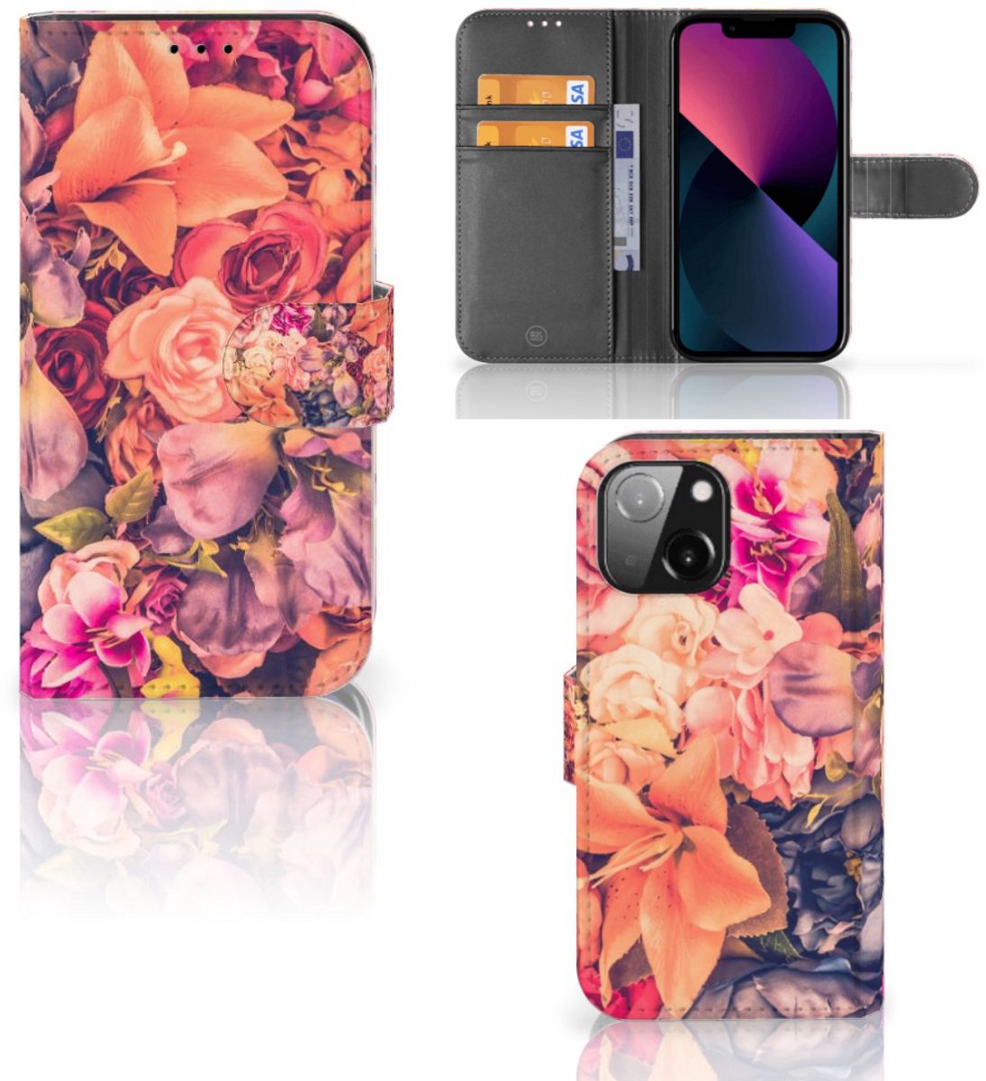 iPhone 13 Mini Hoesje Bosje Bloemen