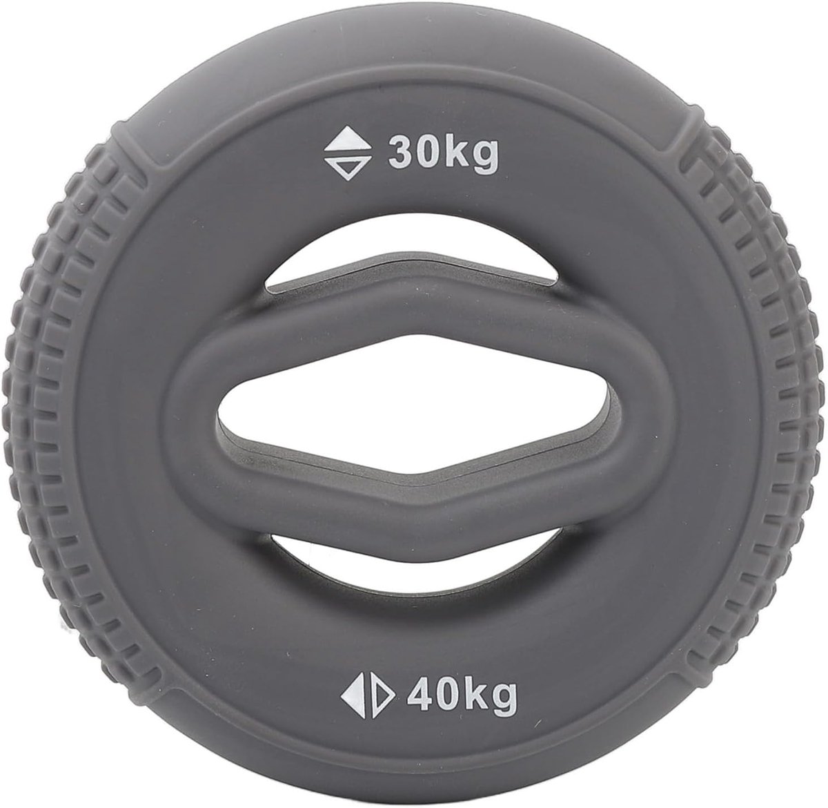 Hand Griptrainer - Kracht Ring - Hand Training - Dubbele Weerstand - Ergonomisch Ontwerp - Grijs