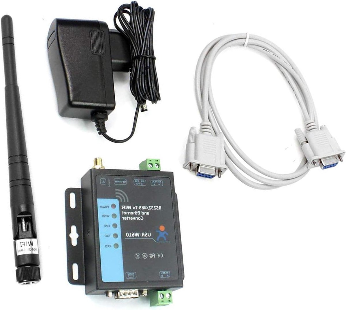 Industriële Server Converter - Serieel naar Wifi Ethernet - Netwerk Protocol Conversie - Modbus RTU naar TCP - 1 Poort