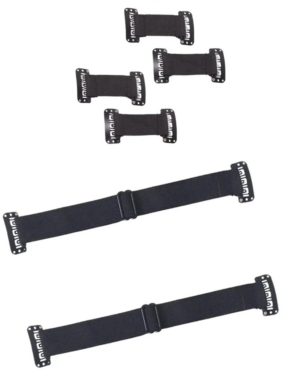 WiseGoods Premium 6 Facelift Patch Bandjes Zwart - Verstelbare Elastische Lifting Bands - Voor Wenkbrauwen / Ogen & Gezicht Lift