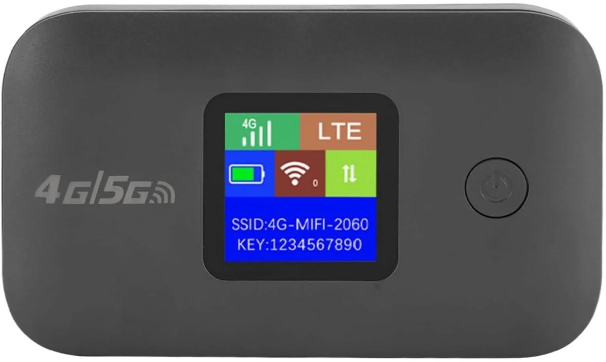 LeeuwenChoice® 4G Draagbare Wi-Fi-Router - Draadloos - 150 Mbps Hoge Snelheid - Type-C-connector - 3000 mAh batterij