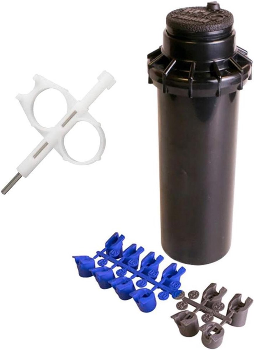 Rotorkop Sproeier - Verstelbare Kop - Gazon Beregening - Compleet met sproeiers - 32x21x8 cm